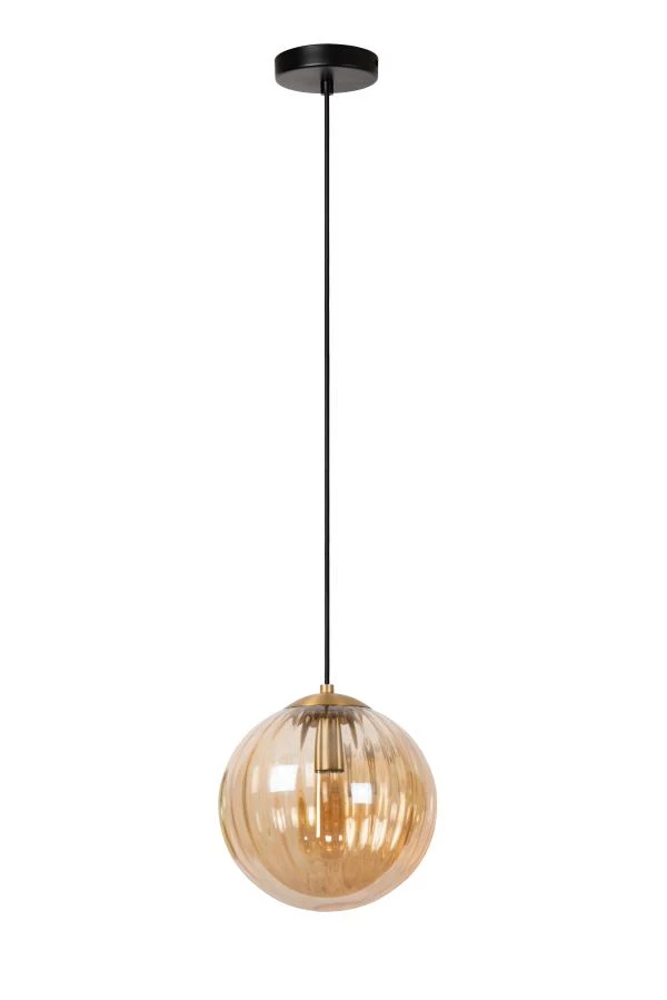 Lucide MONSARAZ - Pendant light - Ø 25 cm - 1xE27 - Amber - turned off